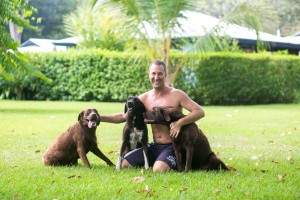 Yogi Aaron at Blue Osa With Dogs