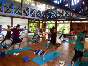Employees at Yoga Retreat