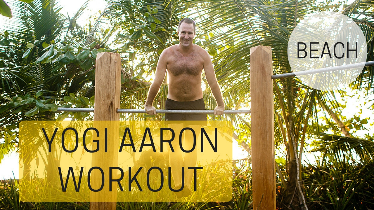 YOGI AARON WORKOUT YOU TUBE THUMBNAIL BEACH