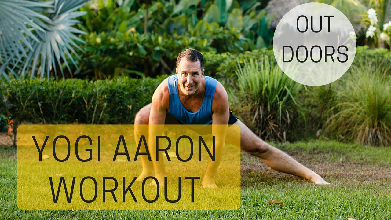 YOGI AARON WORKOUT YOU TUBE THUMBNAIL OUTDOORS