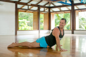 Yogi Aaron in Upward Facing Dog Yoga Pose