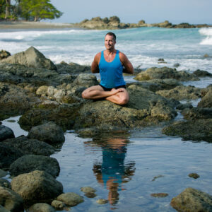 Yogi Aaron Sitting on the Beach