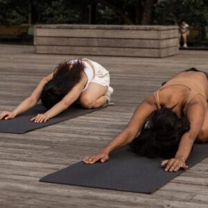 Two People doing Child's Pose