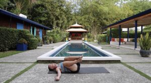 lying twists with knees to the chest