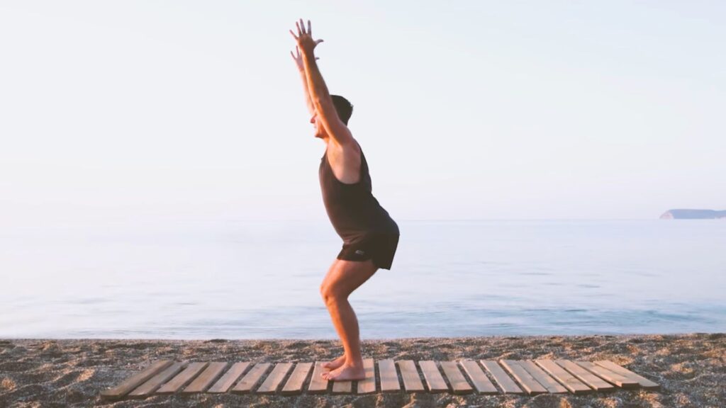 Chair Pose by Yogi Aaron