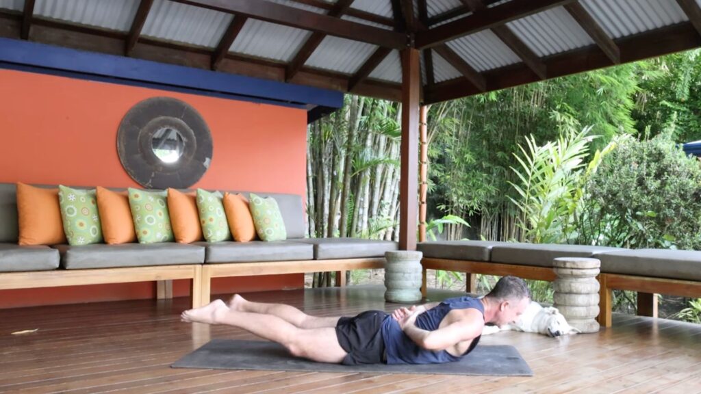 Locust Yoga Pose with Yogi Aarron