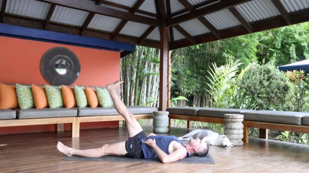 Leg Raises Yoga Pose with Yogi Aaron