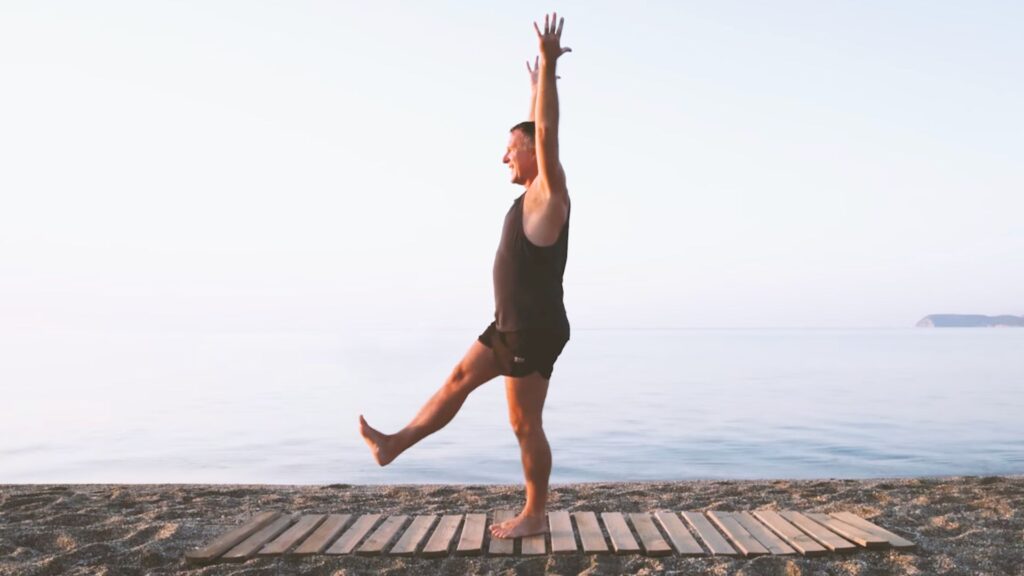 Standing Leg Raise Balance by Yogi Aaron