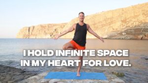 Yogi Aaron doing Tree Pose