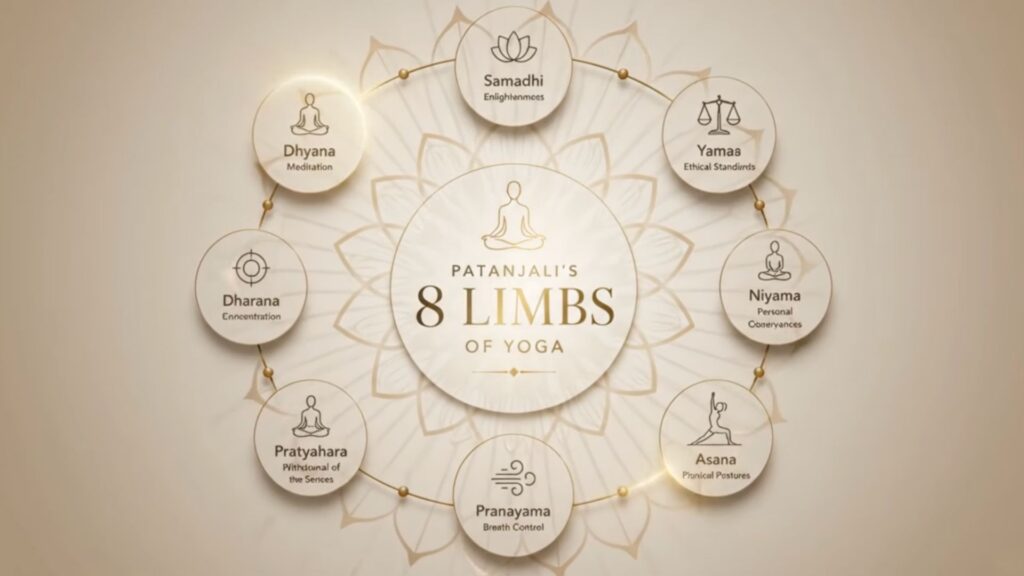 The 8 limbs of Yoga